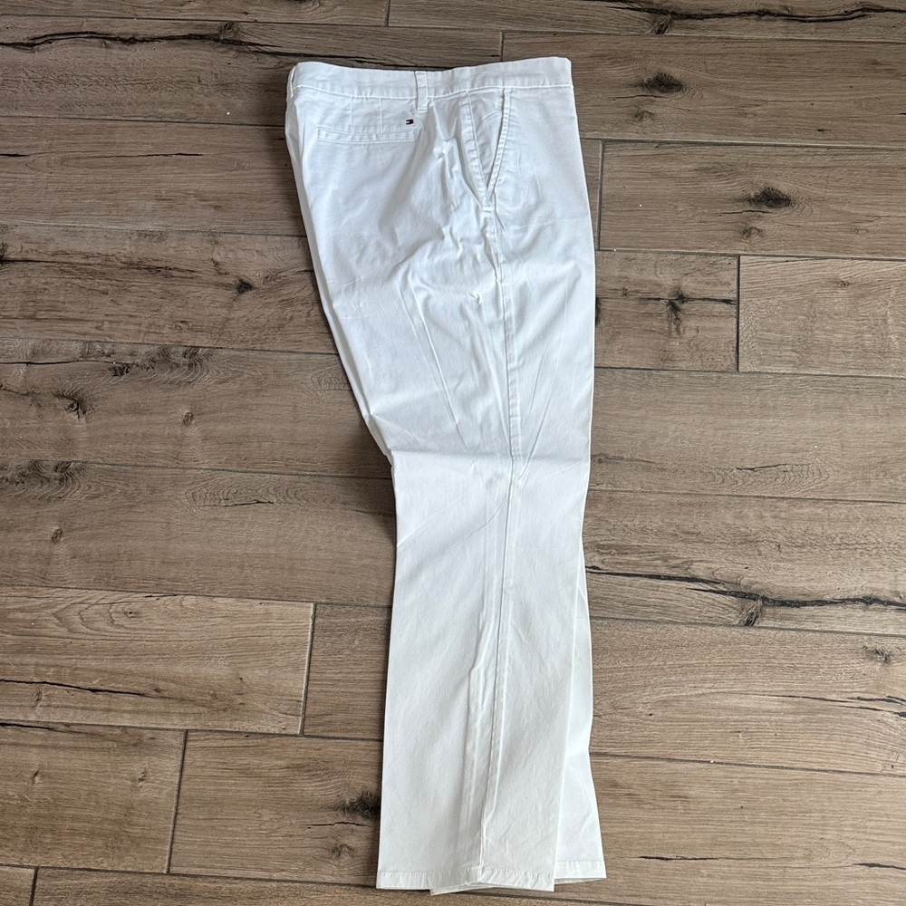 Tommy Hilfiger White Cropped Ankle Pants